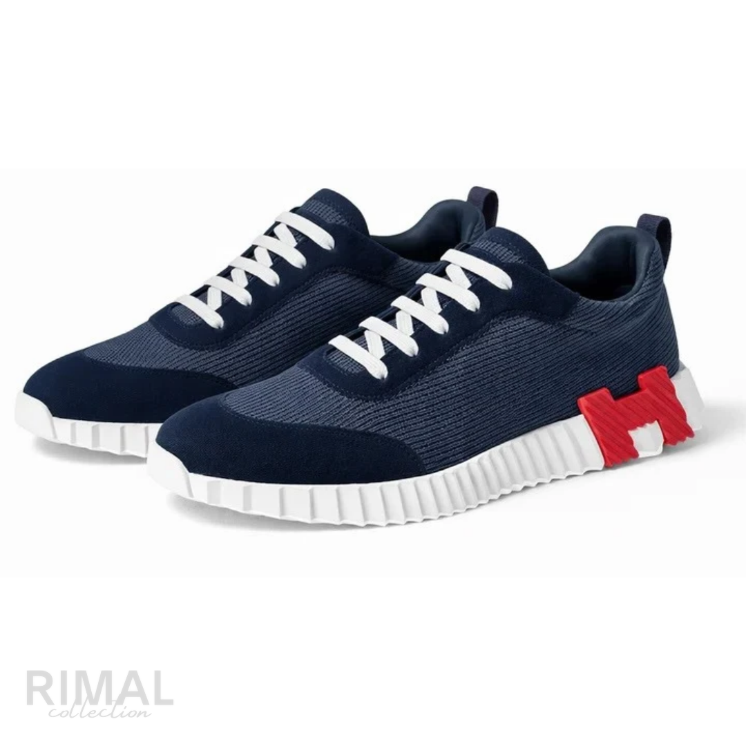 Hermès | Bouncing Sneakers Ocean Blue - View 4
