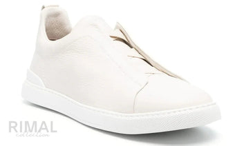 Zegna Triple Stitch White Sneaker | Men