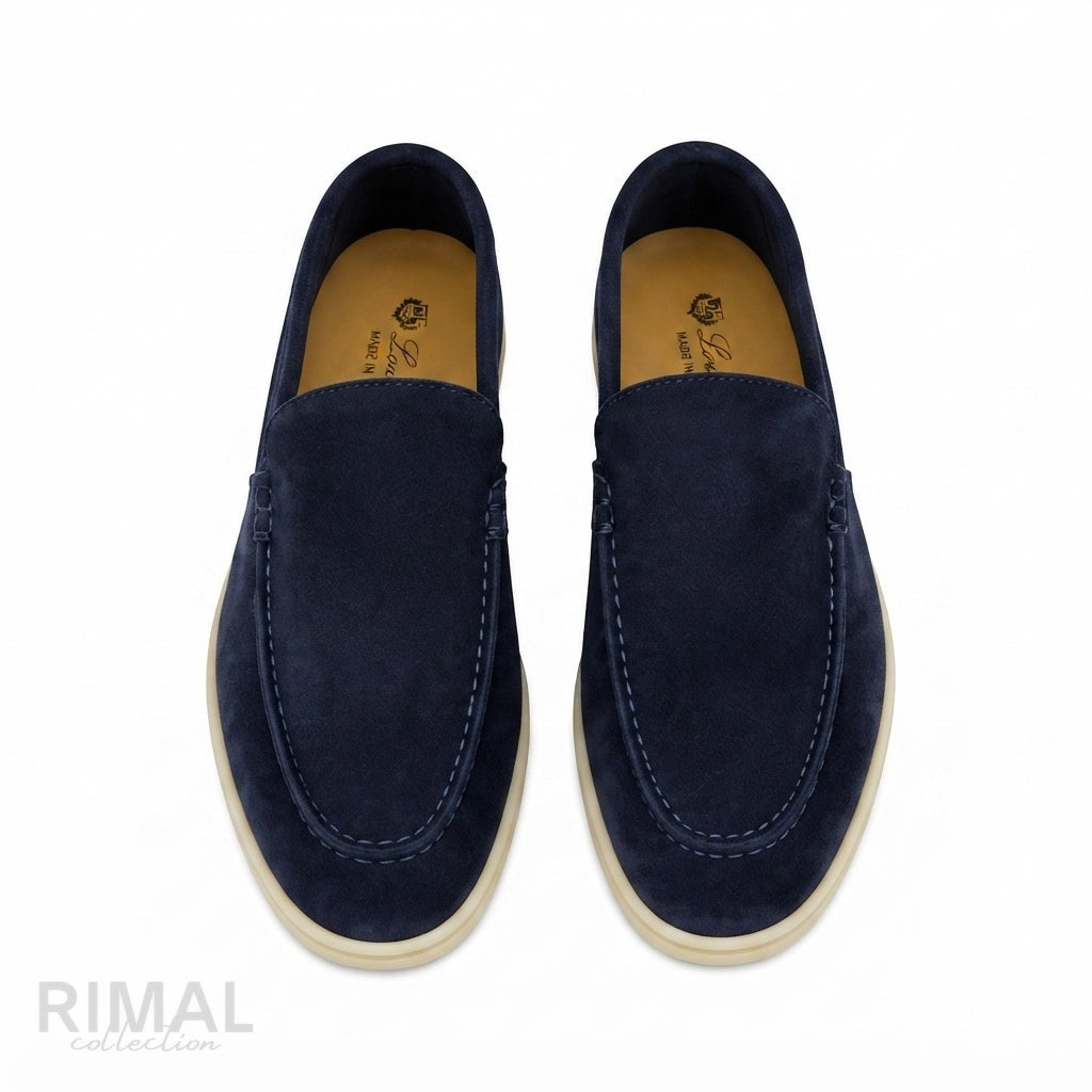 Loro Piana Summer Walk Loafers – Navy Blue - View 4