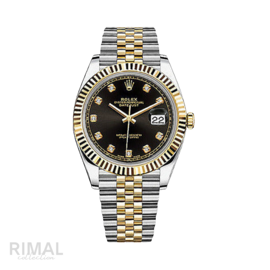 Rolex Watch | Datejust Black/Gold
