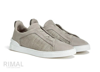Zegna Triple Stitch Neutrals Sneaker | Men