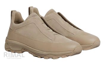 Zegna Monte Taupe Grey Sneaker | Men