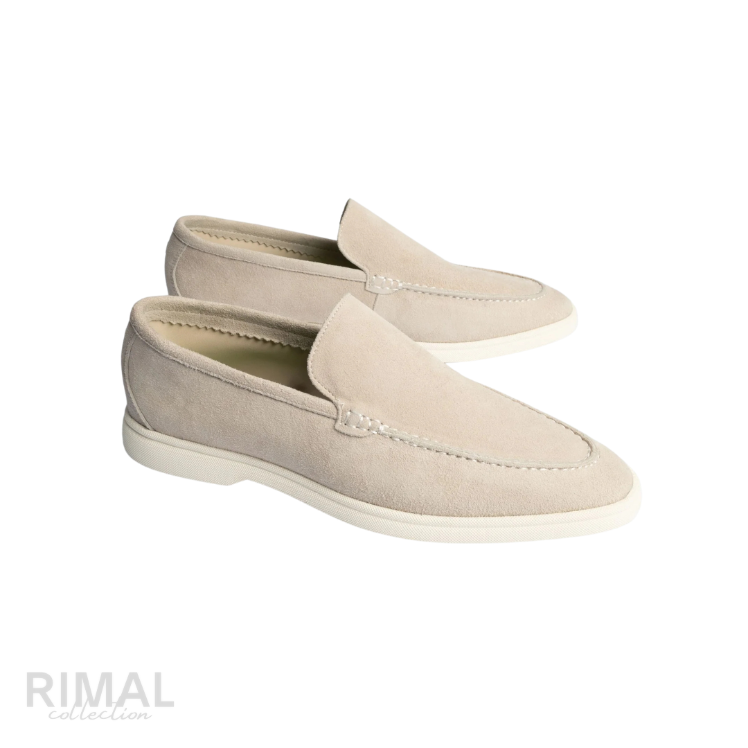 Loro Piana Summer Walk Suede Loafers – Beige - View 4