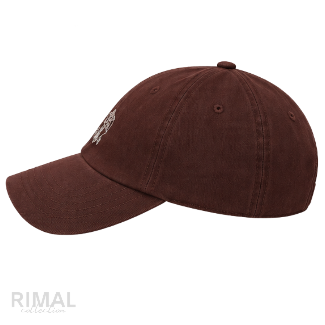 Brunello Cucinelli | Suede Logo Cap Burgundy - View 4