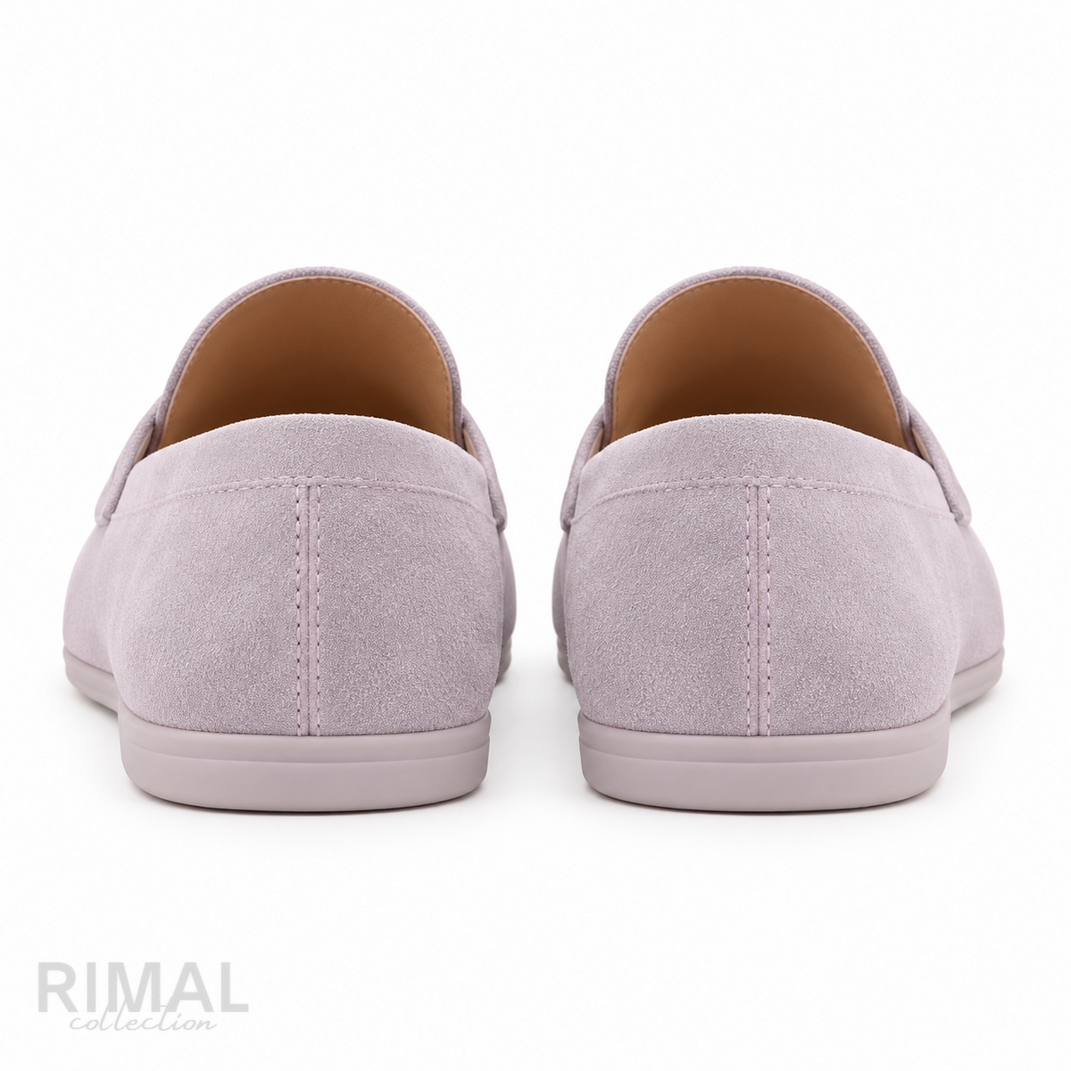 Loro Piana Summer Charms Walk Suede Loafers – Pale Lilac - View 6