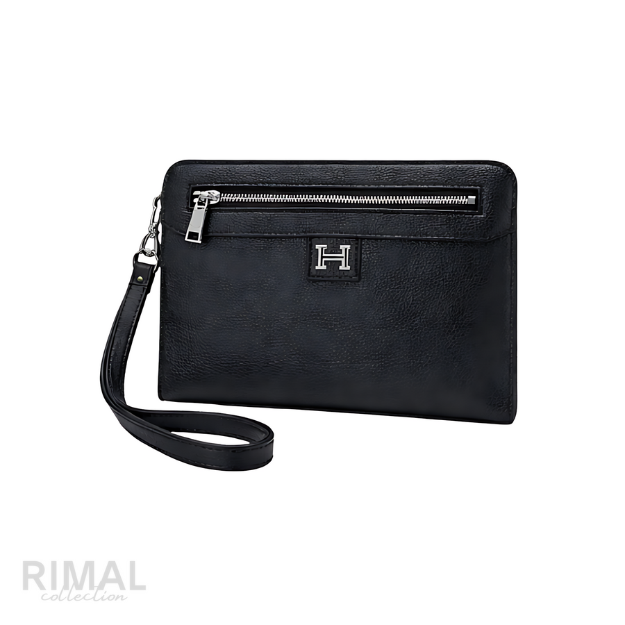 Hermès Bag | Black Canvas Pouch