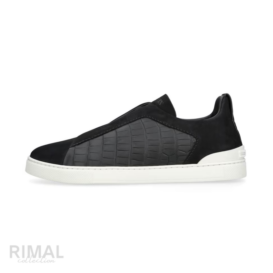 Zegna Sneakers | Triple Stitch  Black