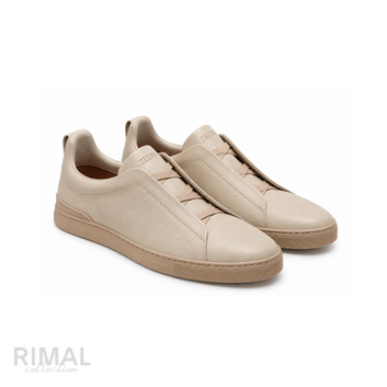 Zegna Triple Stitch Sneakers – Off-White - View 1