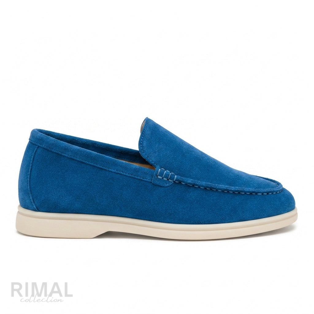 Loro Piana Suede Sneakers – Vibrant Blue - View 1