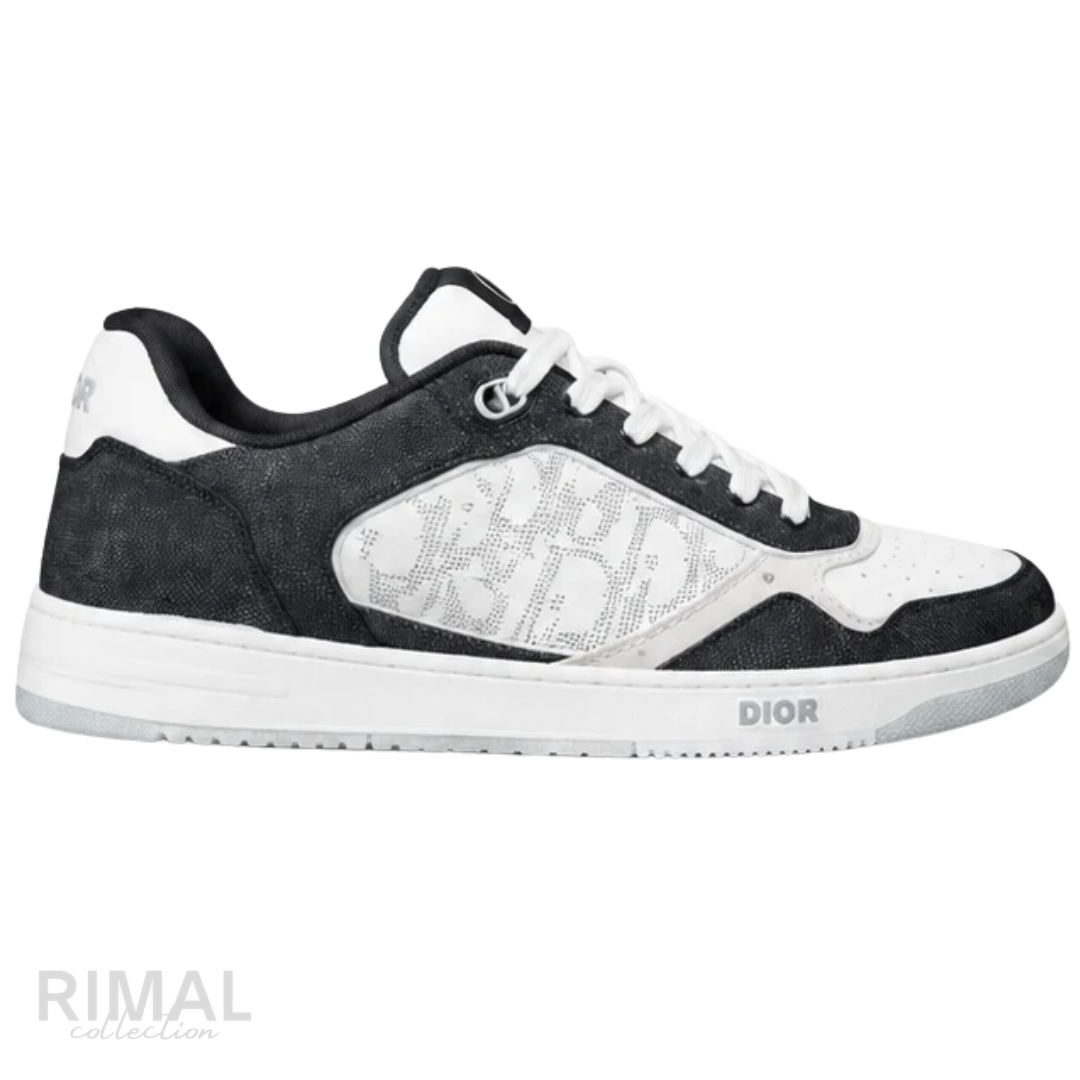 DIOR B27 Low-Top Sneakers Black White Oblique Galaxy Leather