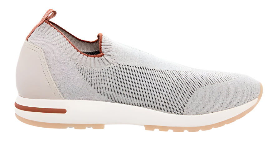 Loro Piana Gray Wool Sneakers For Men - Gray | Men