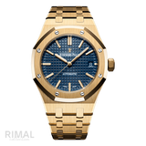Audemars Piguet Royal Oak Selfwinding Yellow Gold Blue Dial Watch