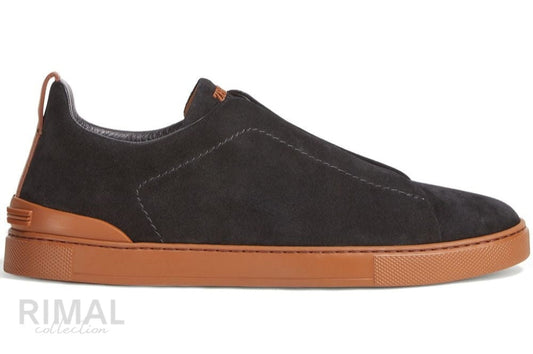 Zegna Triple Stitch Sneaker - Black Edition 6 | Men