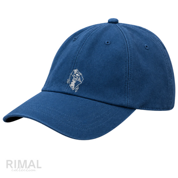 Brunello Cucinelli | Ocean Blue Cotton Embroidered Solomeo Crest Baseball Cap - View 2
