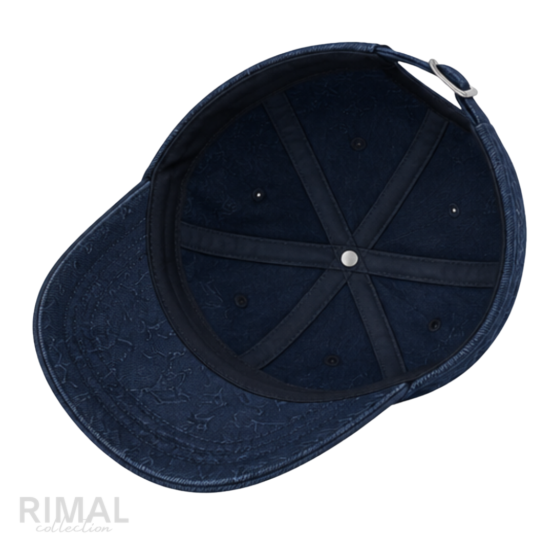 Louis Vuitton | Indigo Navy Washed Monogram Ghost Denim Baseball Cap - View 4