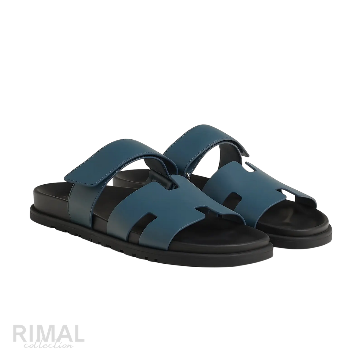 Hermès Chypre Sandals – Bleu Turquin - View 1