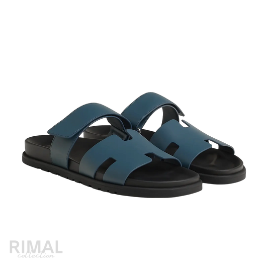 Hermès Chypre Sandals – Bleu Turquin - View 1