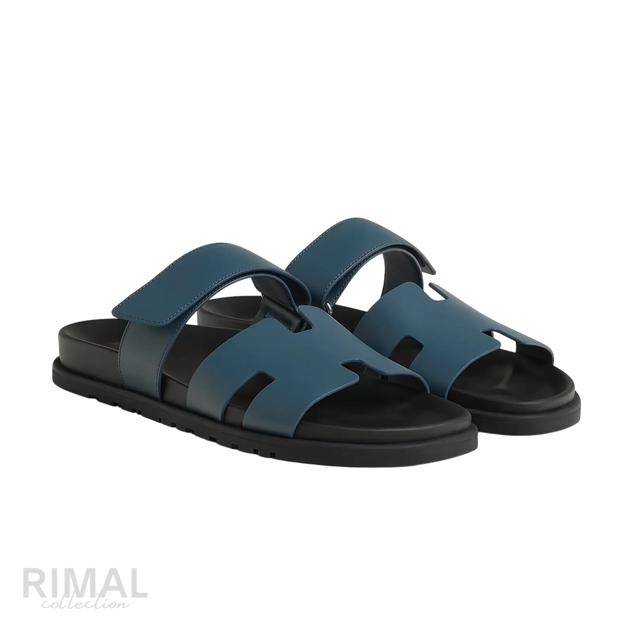 Hermès Chypre Sandals – Bleu Turquin