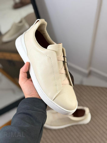 Zegna TerraFlex Suede Slip-On Sneakers – Desert Sand Edition