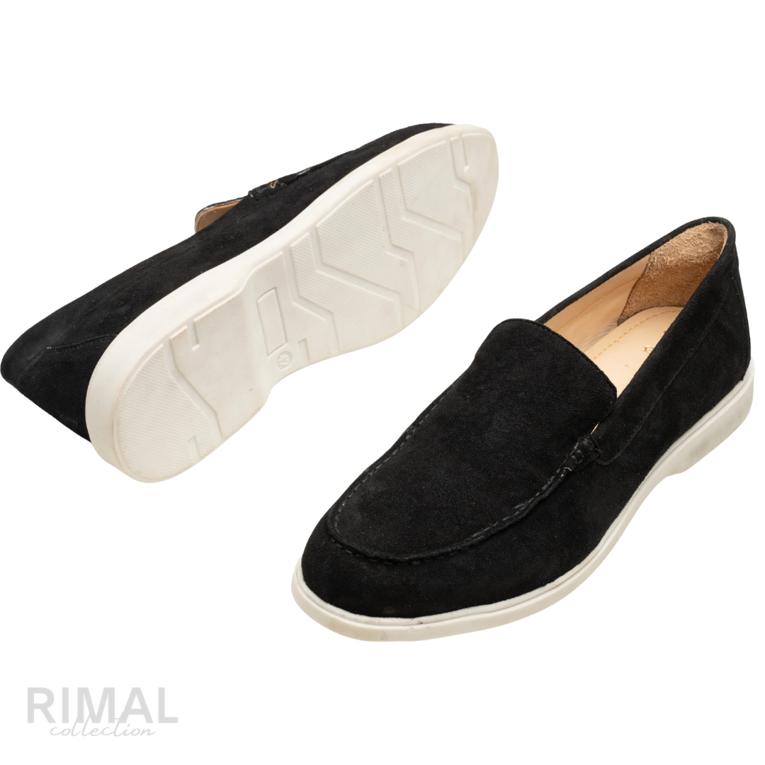 Loro Piana Summer Walk Loafer – Black – View 4