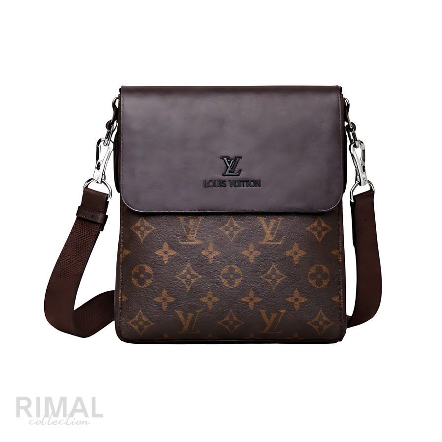 Louis Vuitton Brown Leather LV Crossbody Bag