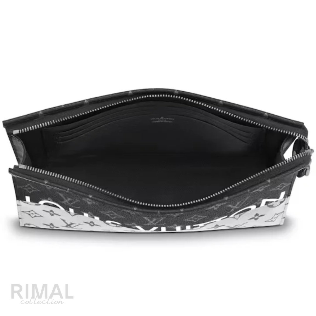 Louis Vuitton – Monogram Eclipse Split Outdoor MM Black & White