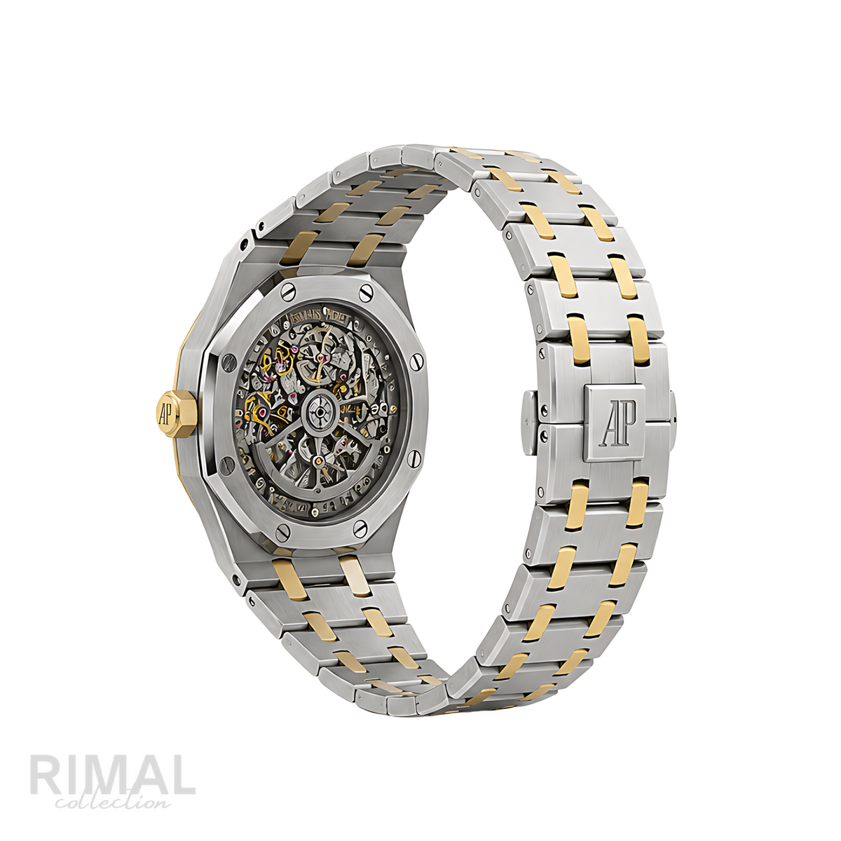 Audemars Piguet Royal Oak Skeleton Two Tone Black Watch - image 3