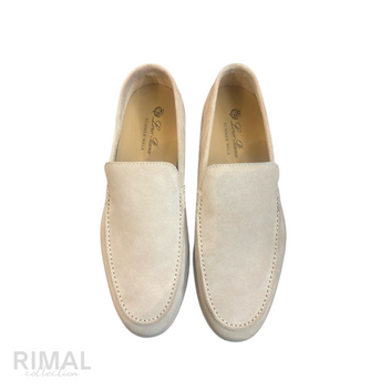 Loro Piana Summer Walk Suede Loafers – Beige - View 2