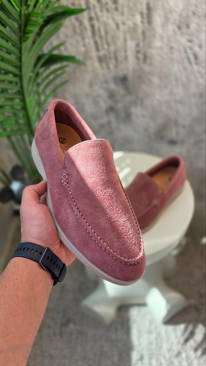 Loro Piana Summer Walk Loafers – Rose Pink - View 5