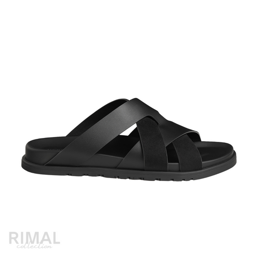 Hermès Kazimir Sandals – Black - View 1