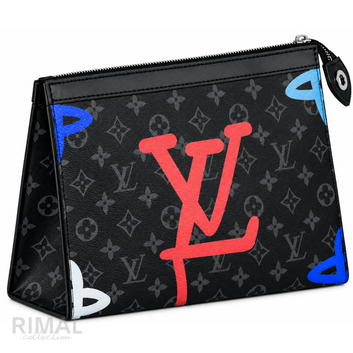 Louis Vuitton – Monogram Eclipse Graffiti Pochette Voyage Multicolour Splash