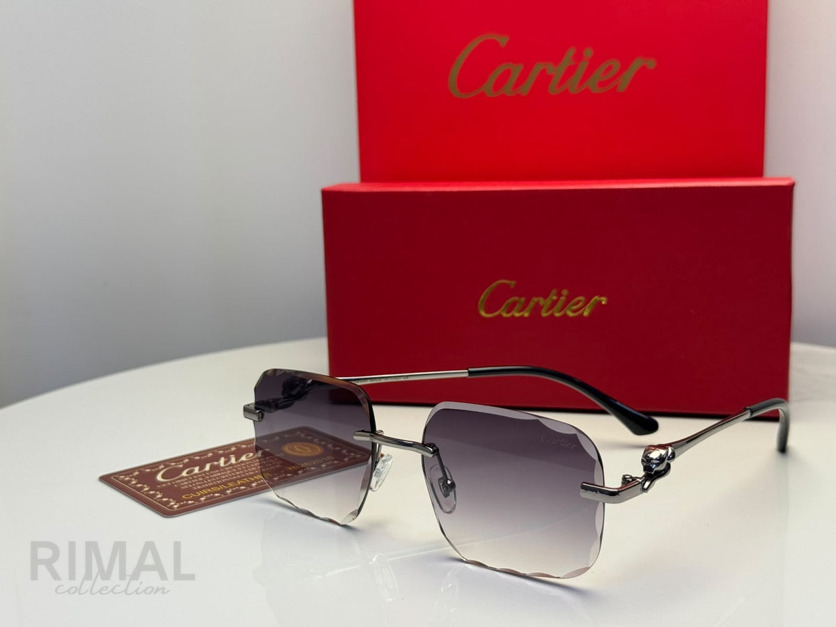 Cartier Sunglasses Rimless Diamond Cut – Gradient Lens - View 3