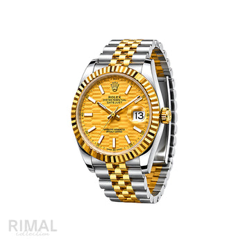 Rolex Datejust Mint Gold White Dial Silver Gold Watch - image 2