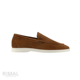 Loro Piana Suede Loafers – Brown