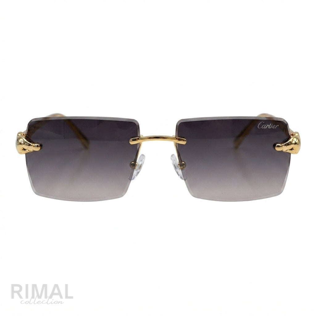 Cartier Sunglasses Rimless Gradient – Dark Grey - View 1