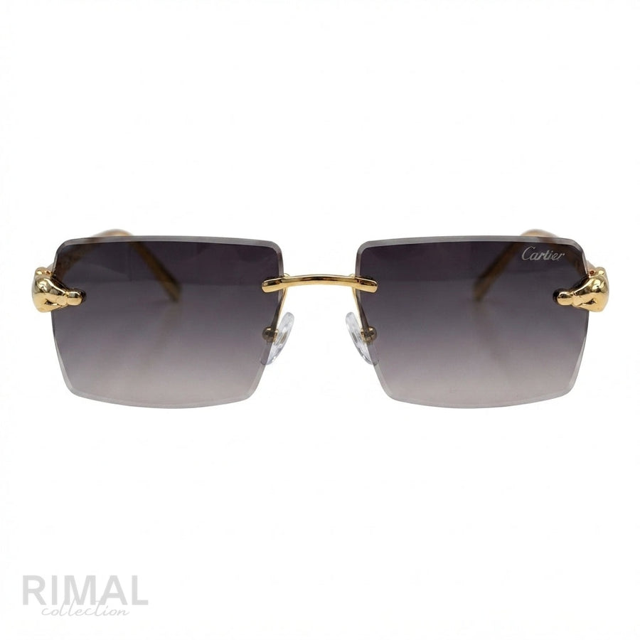 Cartier Sunglasses Rimless Gradient – Dark Grey