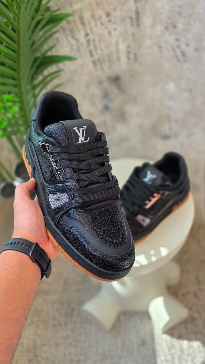 Louis Vuitton LV Trainer Sneakers – Black & Brown - View 5