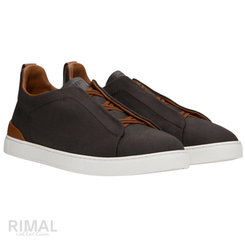 ZEGNA Brown #UseTheExisting Triple Stitch Sneakers