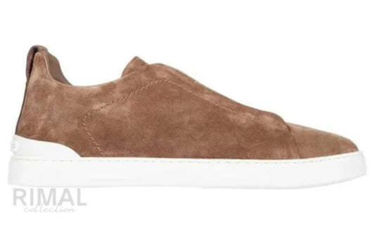 Zegna Triple Stitch Sneaker - Brown & Tobacco | Men