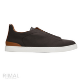 Zegna Sneakers | Triple Stitch Brown