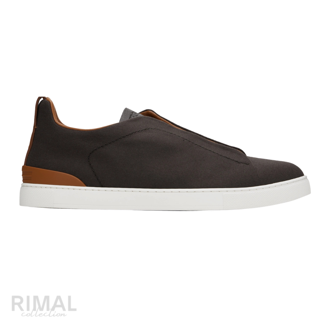 ZEGNA Brown #UseTheExisting Triple Stitch Sneakers