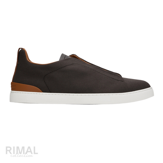 ZEGNA Brown #UseTheExisting Triple Stitch Sneakers