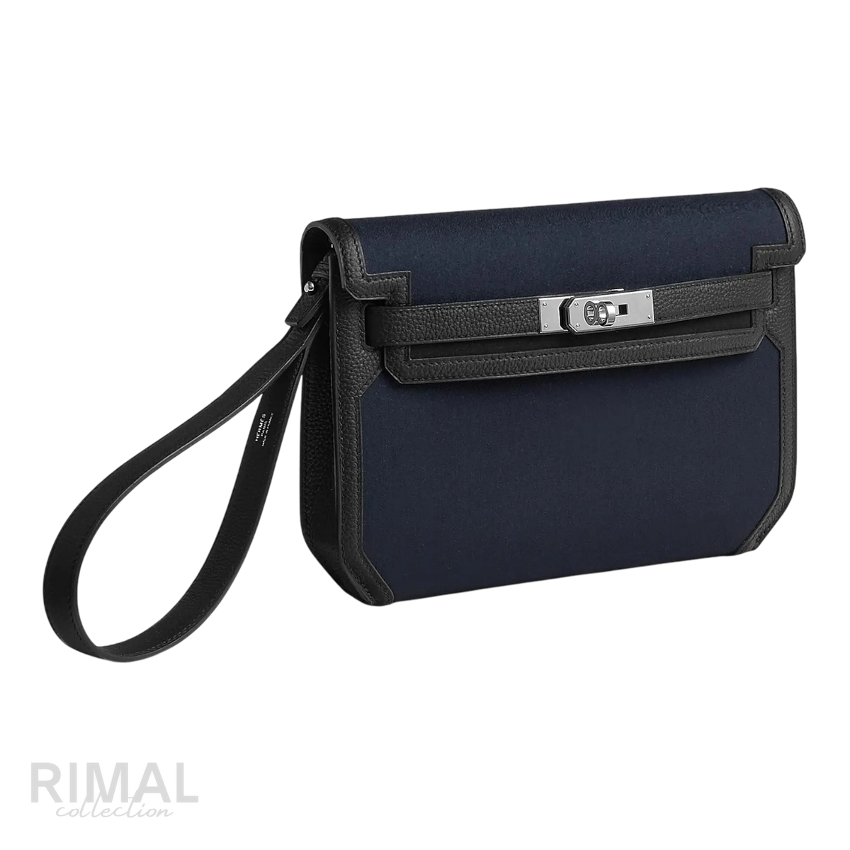 Hermès Depeche 25 Pouch – Bleu Marine / Noir - View 2