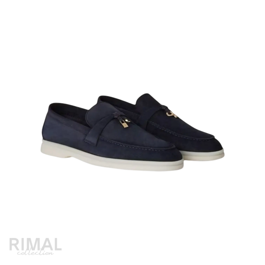 Loro Piana Summer Charms Loafers – Argo Blue Melange