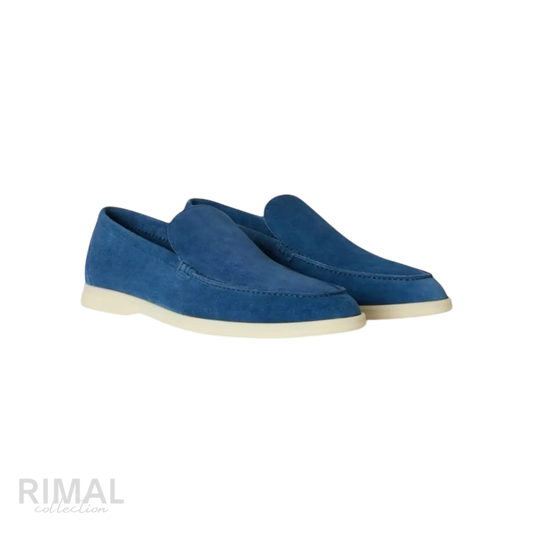 Loro Piana Summer Walk Loafers – Cobalt Ink - View 1