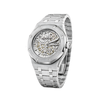 Audemars Piguet Royal Oak Jumbo Extra-Thin Openworked Silver Watch