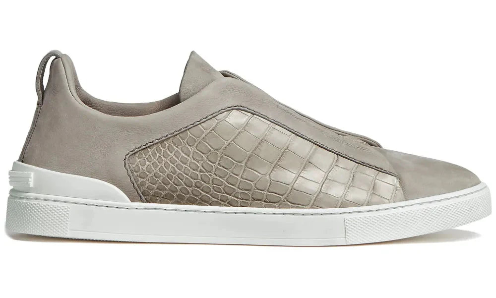 Zegna Triple Stitch Sneaker - Neutrals | Men