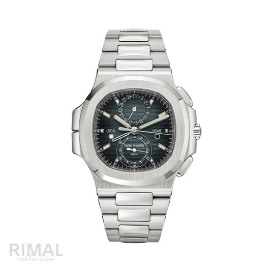 Patek Philippe | Nautilus Time Sunburst Blue Dial - Free & Fast UAE Shipping