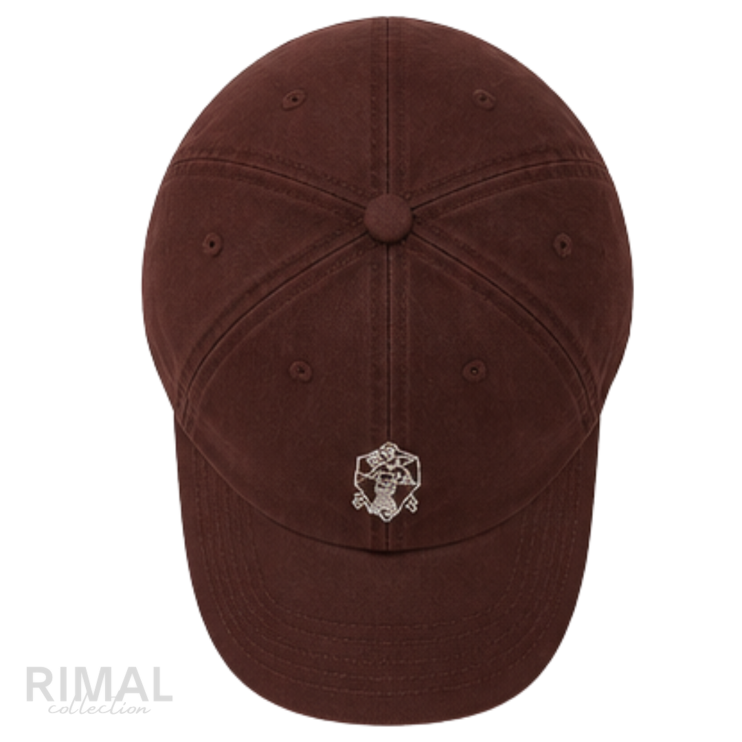 Brunello Cucinelli | Suede Logo Cap Burgundy - View 5