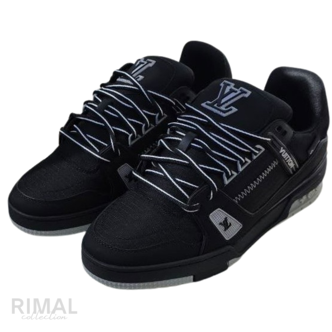 Louis Vuitton LV Trainer Sneakers – Black & Grey - View 2
